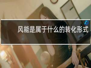 风能是属于什么的转化形式