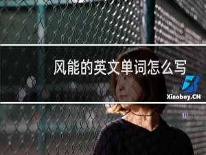 风能的英文单词怎么写