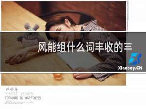 风能组什么词丰收的丰
