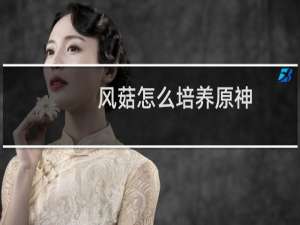 风菇怎么培养原神