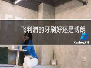 飞利浦的牙刷好还是博朗