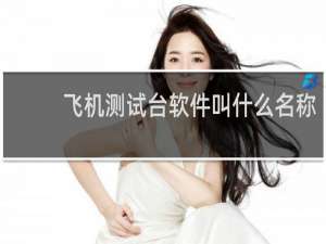 飞机测试台软件叫什么名称