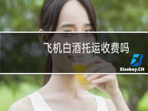 飞机白酒托运收费吗