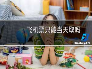 飞机票只能当天取吗