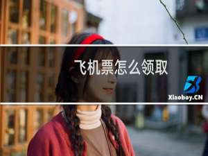 飞机票怎么领取