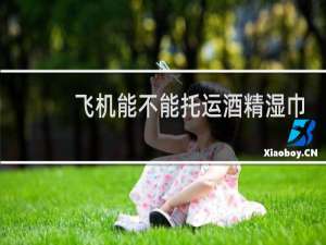 飞机能不能托运酒精湿巾