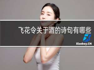 飞花令关于酒的诗句有哪些