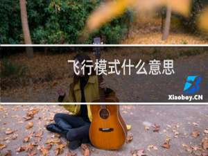飞行模式什么意思