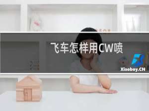 飞车怎样用CW喷