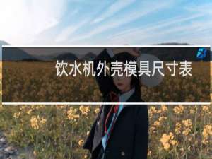 饮水机外壳模具尺寸表