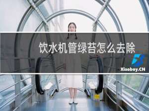 饮水机管绿苔怎么去除