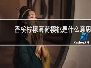 香槟柠檬薄荷樱桃是什么意思