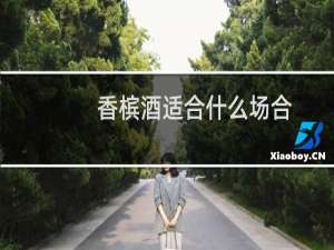 香槟酒适合什么场合