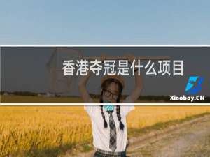 香港夺冠是什么项目