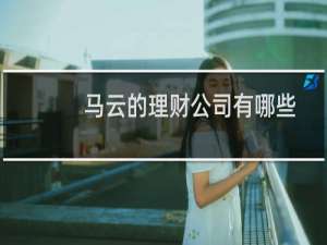 马云的理财公司有哪些