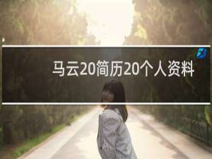 马云 简历 个人资料