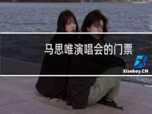 马思唯演唱会的门票