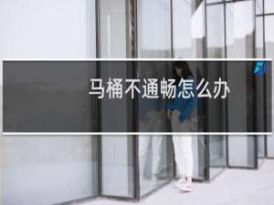 马桶不通畅怎么办