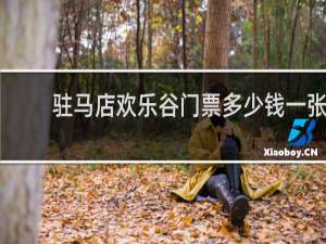驻马店欢乐谷门票多少钱一张