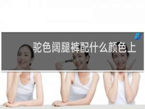 驼色阔腿裤配什么颜色上衣好看