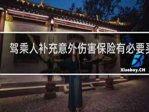 驾乘人补充意外伤害保险有必要买吗