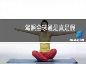 驾照全球通是真是假