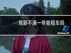 驾龄不满一年能租车吗