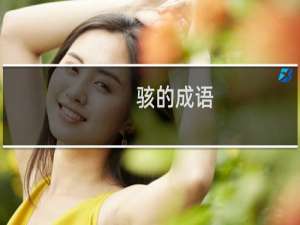 骇的成语