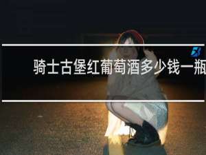 骑士古堡红葡萄酒多少钱一瓶