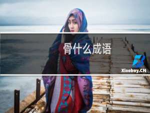 骨什么成语