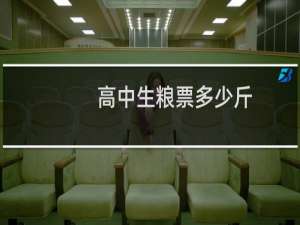 高中生粮票多少斤