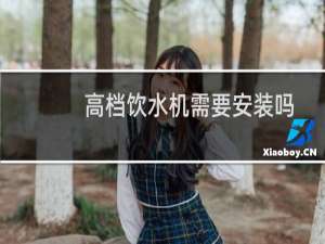 高档饮水机需要安装吗