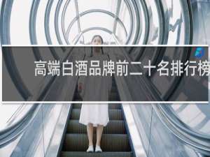 高端白酒品牌前二十名排行榜