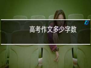 高考作文多少字数