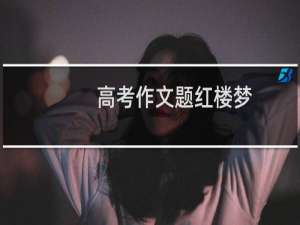 高考作文题红楼梦