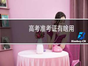 高考准考证有啥用