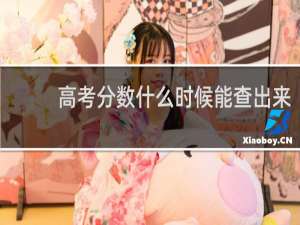 高考分数什么时候能查出来