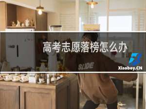 高考志愿落榜怎么办