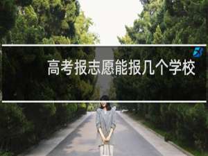 高考报志愿能报几个学校
