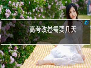 高考改卷需要几天