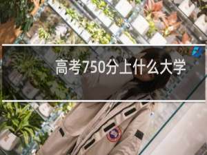 高考750分上什么大学