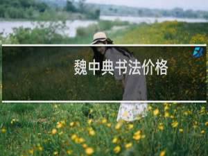 魏中典书法价格