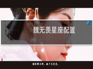 魏无羡星座配置