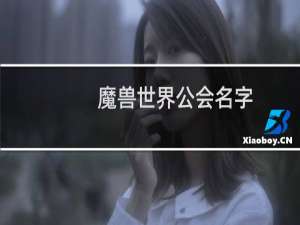 魔兽世界公会名字（魔兽世界公会名字大全）