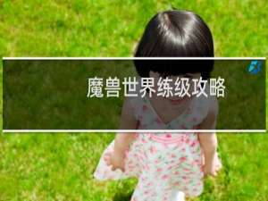 魔兽世界练级攻略