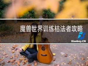 魔兽世界训练枯法者攻略