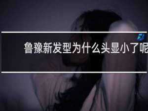 鲁豫新发型为什么头显小了呢
