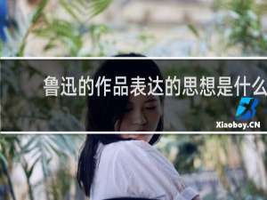 鲁迅的作品表达的思想是什么