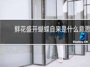 鲜花盛开蝴蝶自来是什么意思