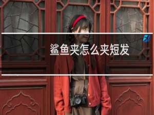 鲨鱼夹怎么夹短发